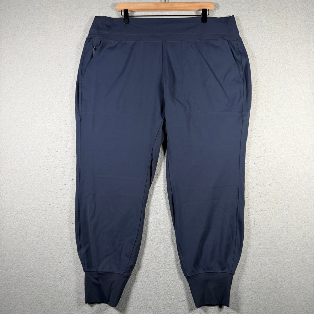 Athleta Trekkie North Joggers Navy Blue Plus Size‎ 2X Hiking Pants 597888-04